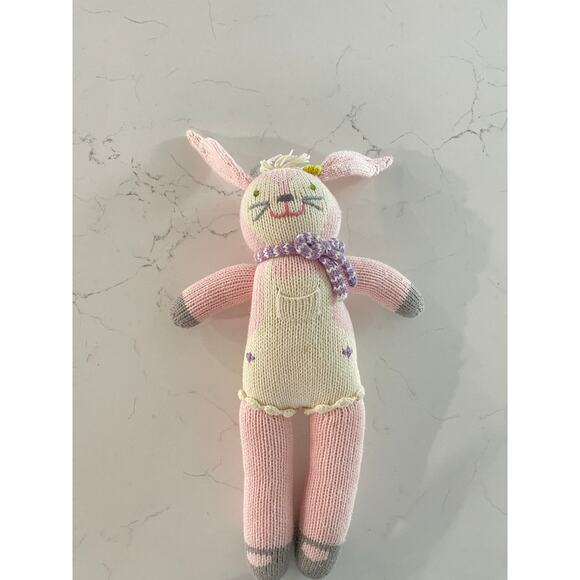 BlaBla Fleur the Bunny Knit Stuffed Animal - Picture 2 of 4